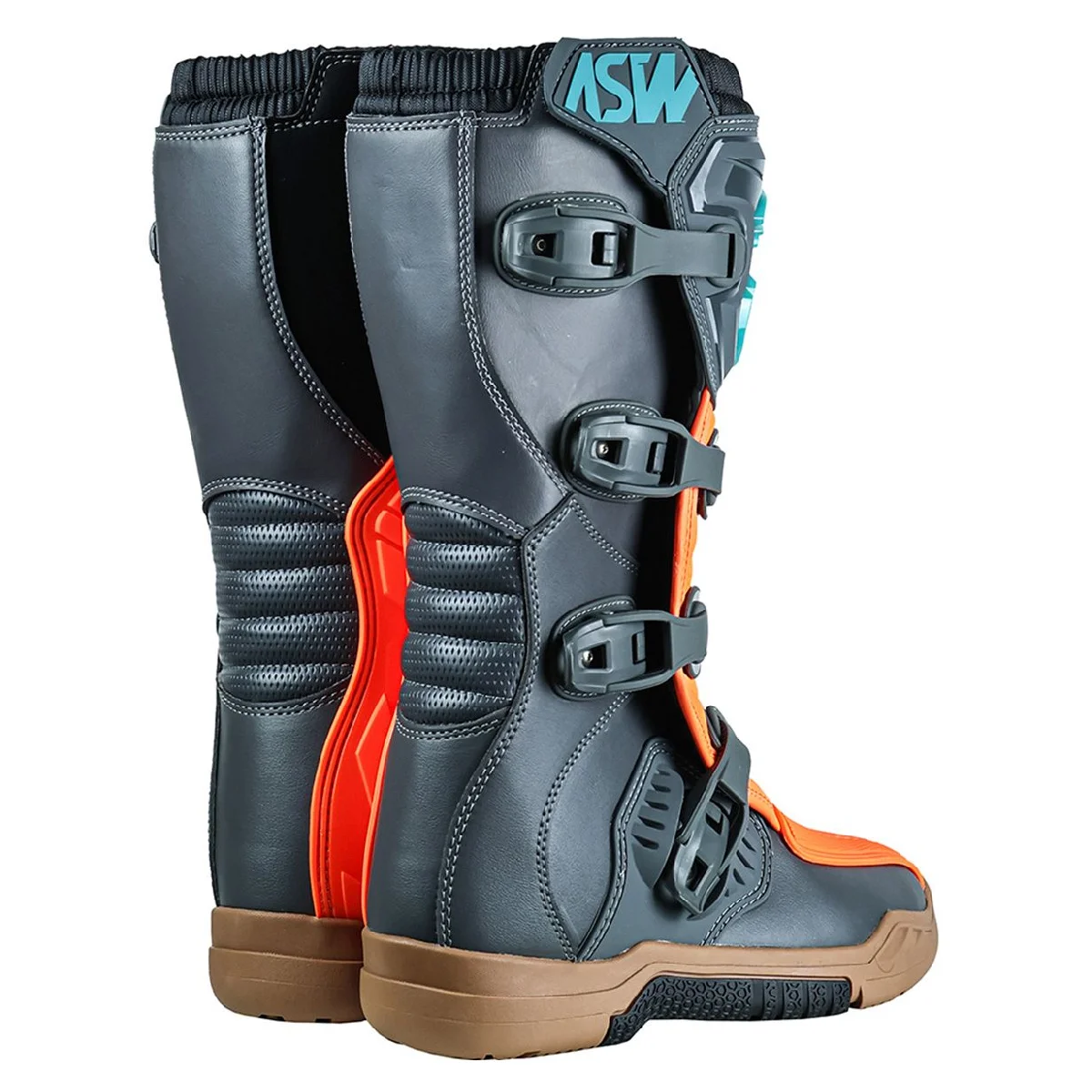 Bota ASW Image Enduro Cinza/Laranja/Acqua - Spinelli Motos Boutique